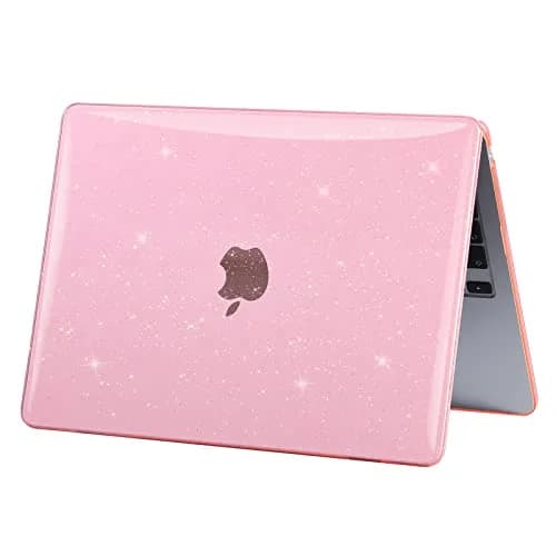 EooCoo Sparkly Pink Hard Case for MacBook Air 15 inch (M2-M5) | Includes Keyboard Cover & Screen Protector thumbnail 5