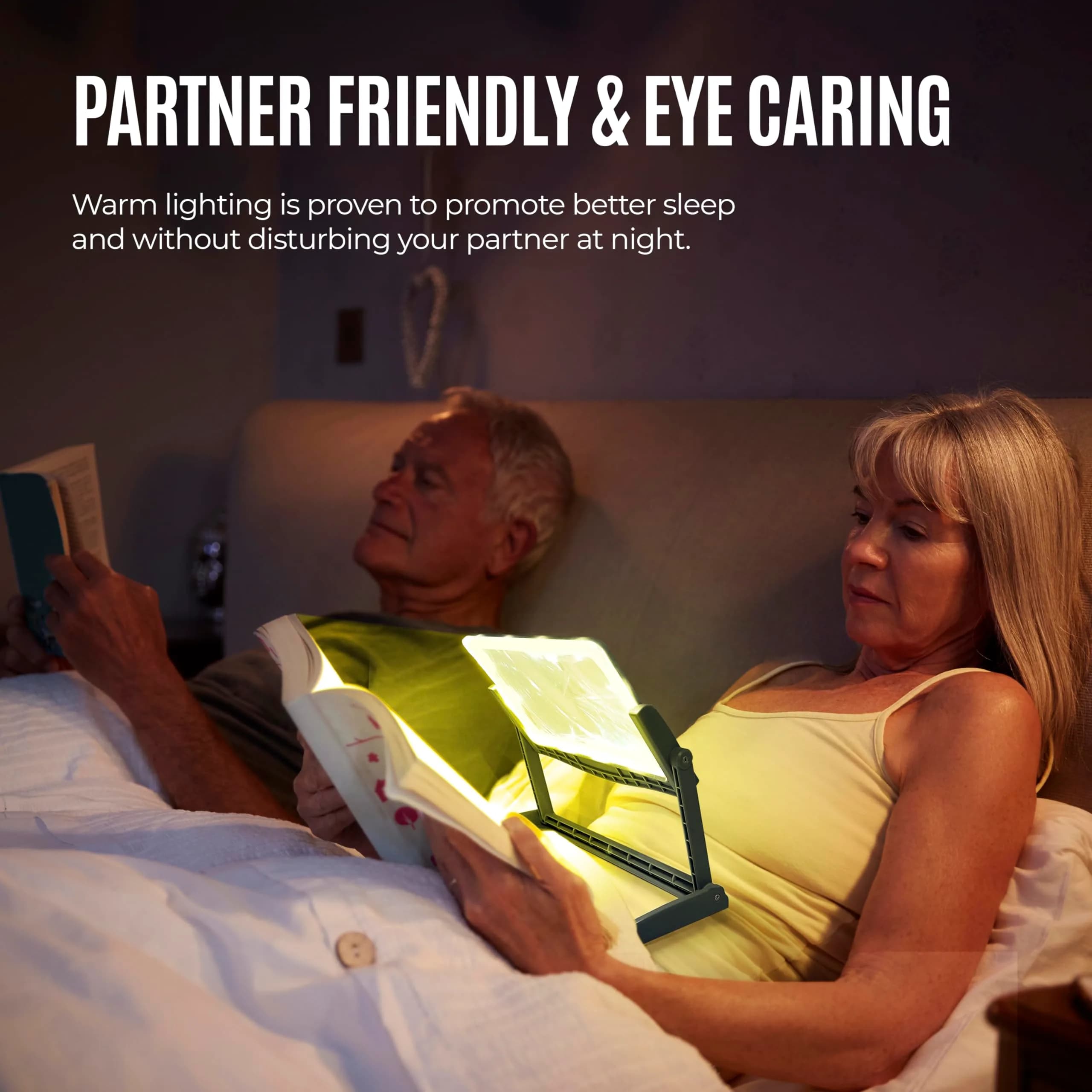 MagniPros 5X Large LED Page Magnifier with Stand 15.6 cm (6.14 in) | Eye-Caring Light Modes for Low Vision Seniors - view 8