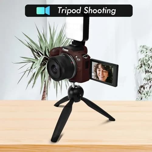 Rieibi EOS R50 Camera Case Soft Silicone Protective Grip Cover for Canon EOS R50 | Coffee thumbnail 6