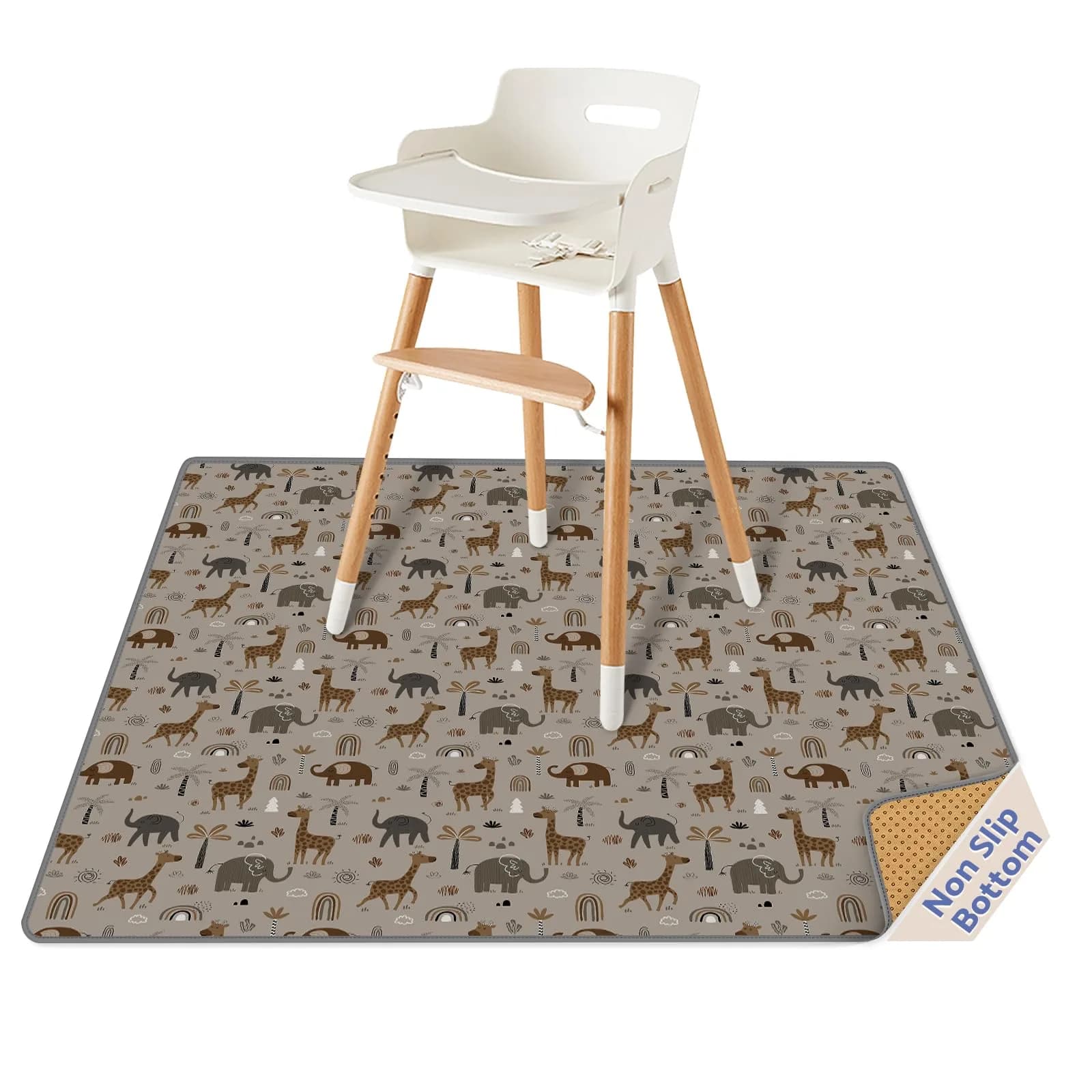 Blissful Diary Baby Splat Mat 128cm x 128cm (50.4 x 50.4 Inch) | Easy Clean Waterproof Floor Protector - main product image