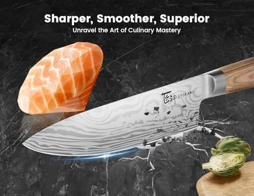 SYOKAMI 14pcs Chef Knife Set with Roll Bag | Japanese High Carbon Steel, Pakkawood Handles, Travel & Outdoor Ready thumbnail 4