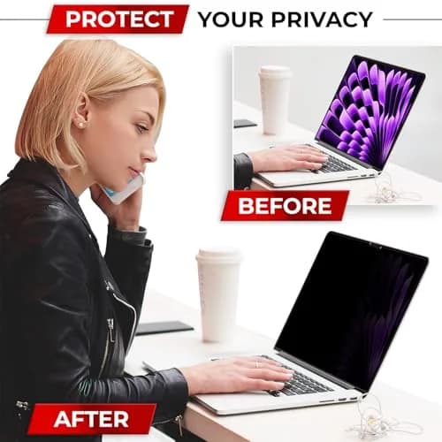SightPro Magnetic Privacy Screen for MacBook Air 15 Inch (2023-2026 M2-M5) | Black, Dual Finish, Anti-Glare thumbnail 6