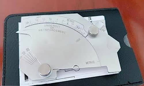 RIVERWELD Bridge Cam Gauge Welding Inspection Depth of Undercut 50mm (2") | Measures Weld Undercut, Pitting, Fillet Size & Misalignment thumbnail 5