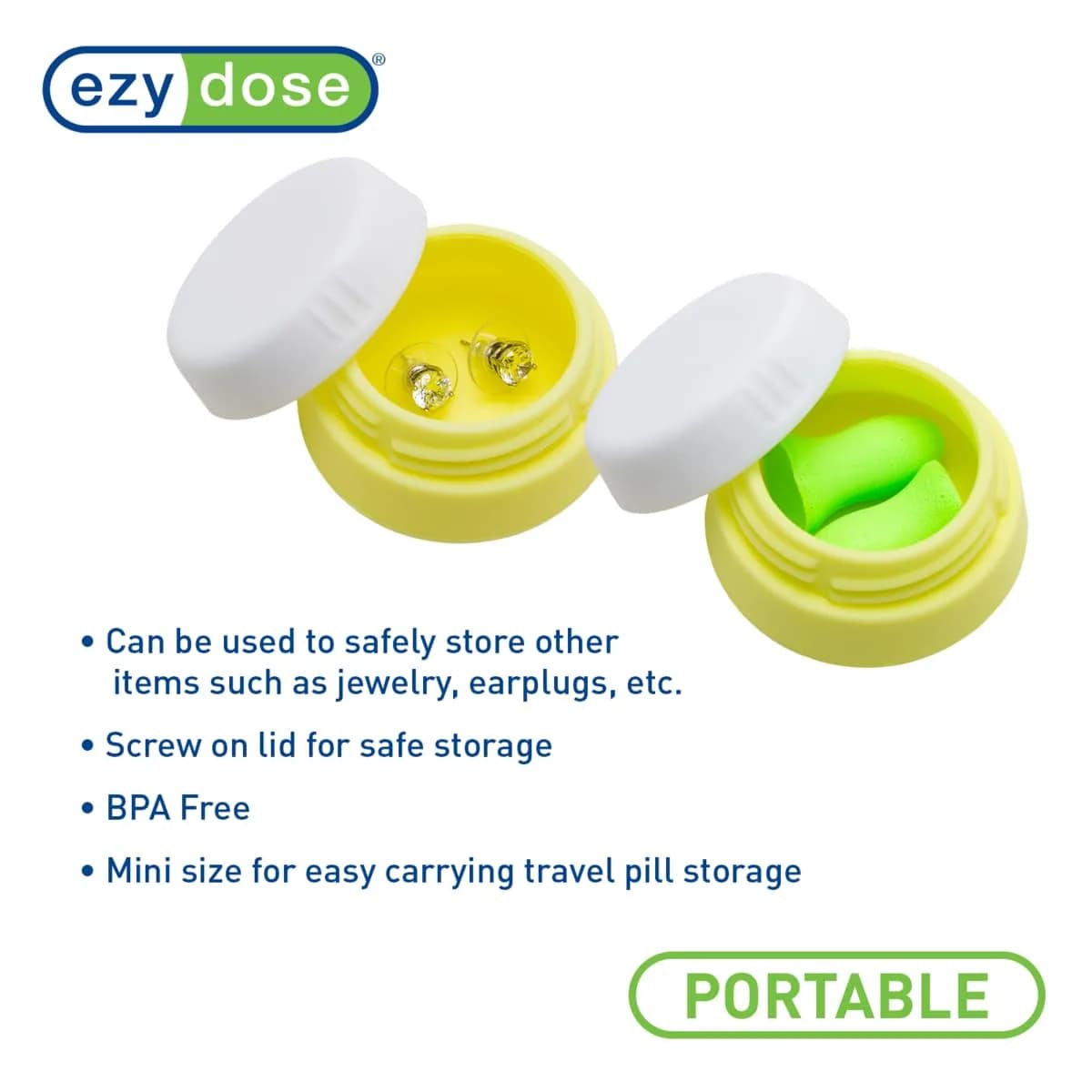 EZY DOSE Reusable Silicone Storage Jar 3.5 oz (103 ml) | TSA-Approved Travel Containers - view 5