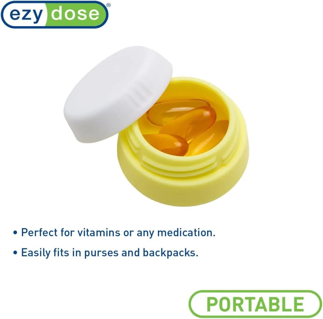 EZY DOSE Reusable Silicone Storage Jar 3.5 oz (103 ml) | TSA-Approved Travel Containers - view 6