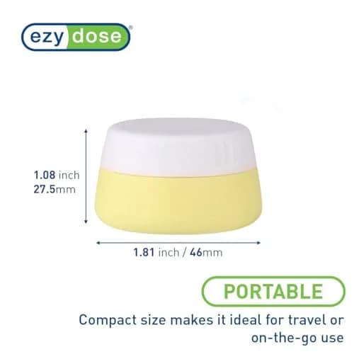 EZY DOSE Reusable Silicone Storage Jar 3.5 oz (103 ml) | TSA-Approved Travel Containers thumbnail 2