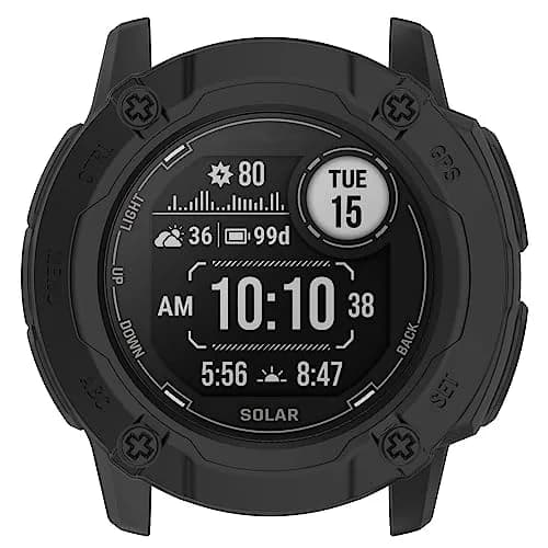 TenCloud 3 Pack Instinct 2X Watch Case | Compatible with Garmin Instinct 2X/2X Solar Tactical Edition, Black thumbnail 5