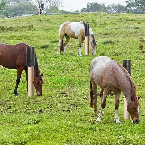GINDOOR Horse Scratching Post Pad 14.17" x 11.85" | Durable Soft Rubber for Horses & Livestock thumbnail 6