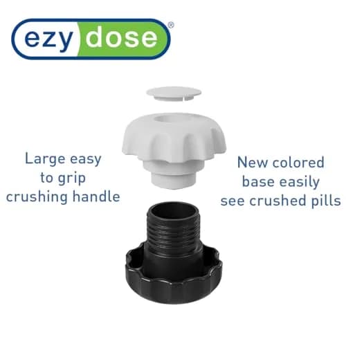 EZY DOSE Large Black Pill Crusher & Tablet Grinder with Storage Compartment | Arthritis Foundation-Endorsed thumbnail 2