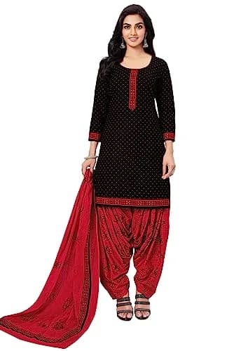 Miraan Cotton Printed Readymade Salwar Suit for Women (XX-Large) | Stylish, Durable & Light-Weight thumbnail 1