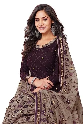 Miraan Cotton Printed Readymade Salwar Suit Set Purple Large | Traditional Ethnic Wear for Women thumbnail 6