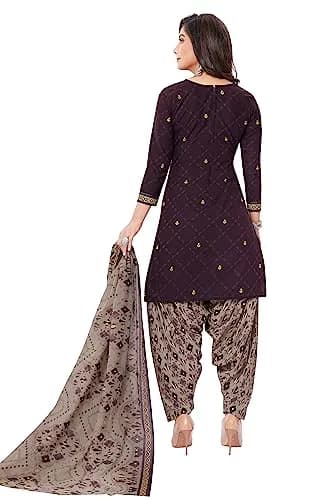 Miraan Cotton Printed Readymade Salwar Suit Set Purple Large | Traditional Ethnic Wear for Women thumbnail 2