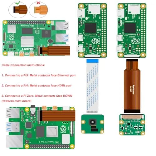 Arducam Raspberry Pi Camera Module 3 12MP IMX708 Autofocus Pi Cam V3 with 15-22pin FFC Cable thumbnail 4