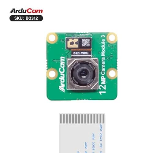 Arducam Raspberry Pi Camera Module 3 12MP IMX708 Autofocus Pi Cam V3 with 15-22pin FFC Cable thumbnail 3
