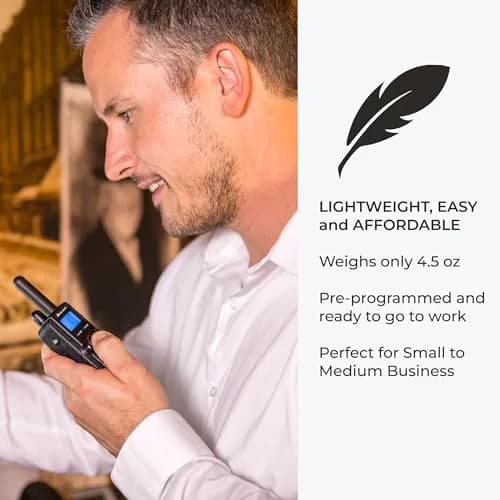 Midland BR180 BizTalk UHF Two-Way Radio 1W | 56 Channels, Black, 1 Pack thumbnail 5