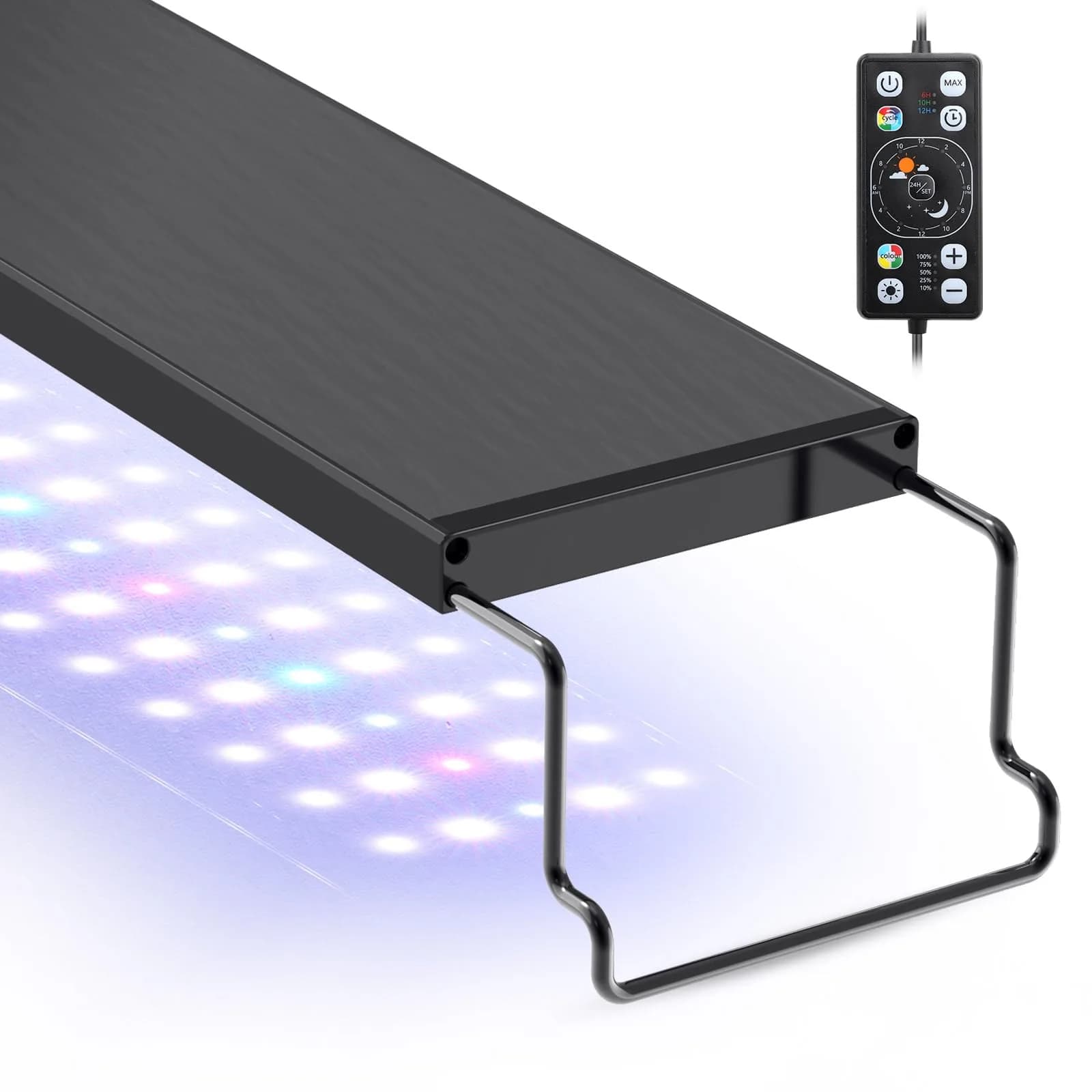 hygger Full Spectrum Aquarium LED Light 20W 55cm (21.6in) | 24/7 Day-Night Cycle, Timer, Dimmable, WRGB LEDs for 18-24 inch Tanks