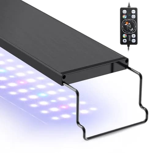 hygger Full Spectrum Aquarium LED Light 20W 55cm (21.6in) | 24/7 Day-Night Cycle, Timer, Dimmable, WRGB LEDs for 18-24 inch Tanks thumbnail 1