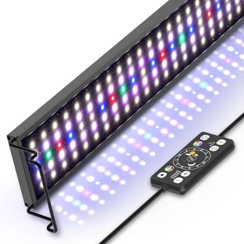 hygger Full Spectrum Aquarium LED Light 20W 55cm (21.6in) | 24/7 Day-Night Cycle, Timer, Dimmable, WRGB LEDs for 18-24 inch Tanks thumbnail 8