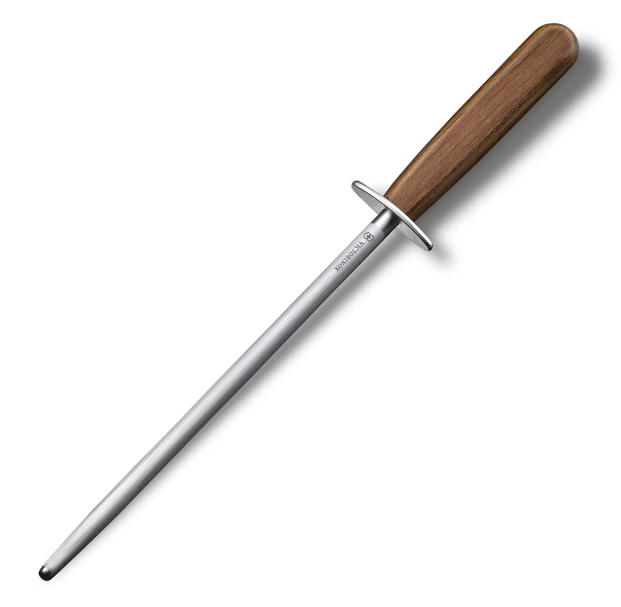 Victorinox Swiss Classic Fibrox Honing Steel 10-Inch (25.4 cm) | Maintains Knife Sharpness — Brown