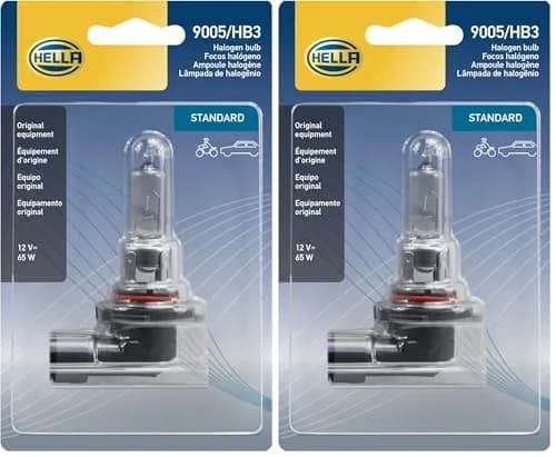 Hella Optilux XY Series HB3 9005 Xenon Yellow Halogen Bulbs, 12V, 65W, 2 Pack thumbnail 1
