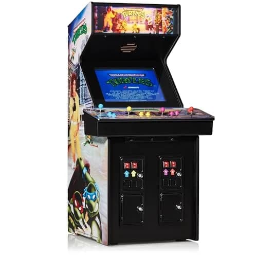 quarter arcades Teenage Mutant Ninja Turtles 1/4 Scale Mini Arcade | Authentic Konami Replica, 17" tall, Collectible thumbnail 1