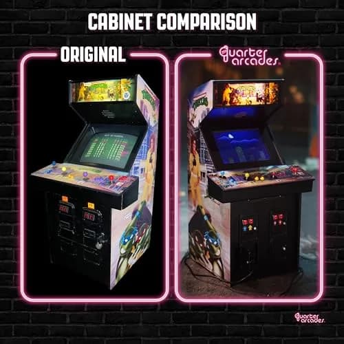 quarter arcades Teenage Mutant Ninja Turtles 1/4 Scale Mini Arcade | Authentic Konami Replica, 17" tall, Collectible thumbnail 3