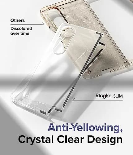 Ringke Cellular Phone Case for Samsung Galaxy Z Fold 5 | Slim Matte Clear thumbnail 6