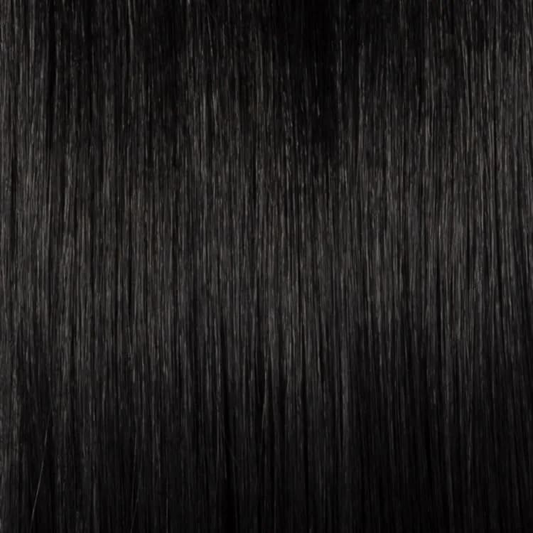 Hair u wear Kim Kimble Kiara Chic Modern Chin-Length Bob Wig Average Cap MC1 Caviar | Trendy, Heat-Friendly Synthetic, Realistic Monofilament Part thumbnail 3