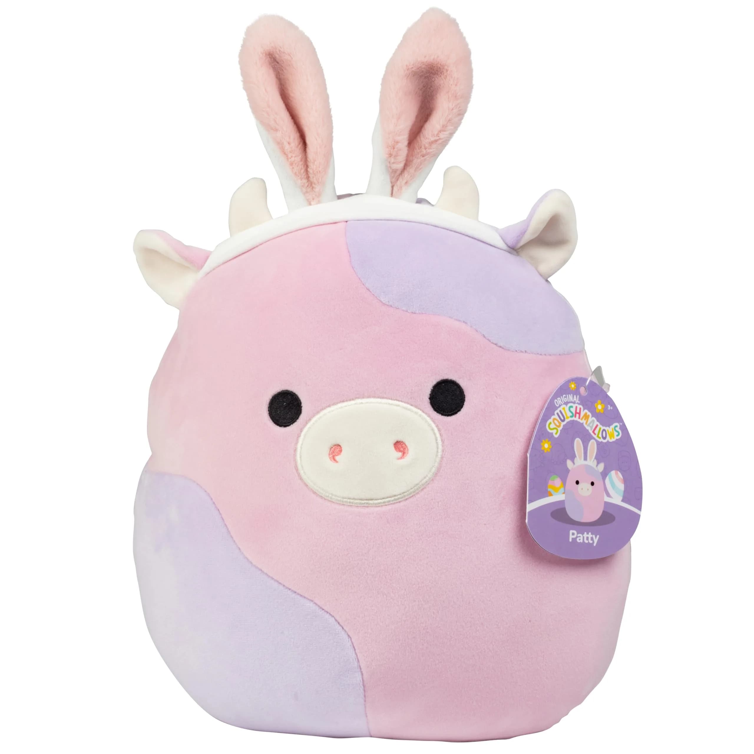 Squishmallows 10-Inch (25.4 cm) Patty Purple Cow Plush Toy | ASTM-Tested for Kids Ages 3+ - main product image