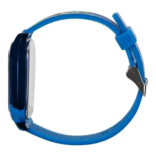 Accutime Super Mario Kids Digital Watch 20mm Blue Silicone Strap | Touch-Activated LED, Fun Mario & Luigi Design (70-120 chars) thumbnail 3