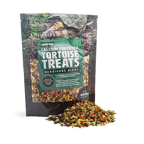 Fluker's Calcium Fortified Tortoise Treats 4 oz (113 g) | All Natural Herbivore Blend for Reptiles thumbnail 1