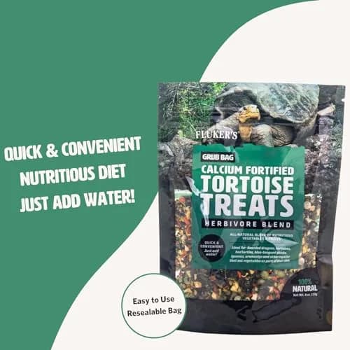 Fluker's Calcium Fortified Tortoise Treats 4 oz (113 g) | All Natural Herbivore Blend for Reptiles thumbnail 6