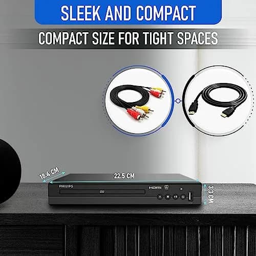 Philips All Region DVD Player 1080P HDMI USB | Plays DVDs from Any Region thumbnail 5
