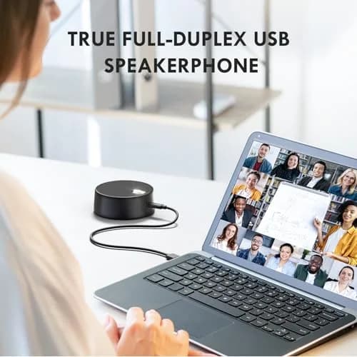 ROFALL USB Computer Speakers with Microphone, 2.5cm (1 inch) Woofer, 3W | Clear Voice Pickup for Calls & Meetings thumbnail 5
