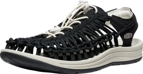 KEEN Uneek Canvas Black/Birch 11 D (M) | Casual Open Air Sneaker for Men thumbnail 1