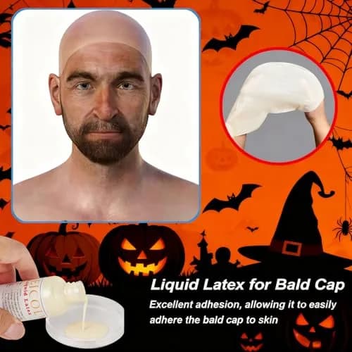MEICOLY Light Flesh Liquid Latex with Sponge 60ml (2.1 Oz) | Realistic SFX Makeup for Halloween & Costumes thumbnail 3