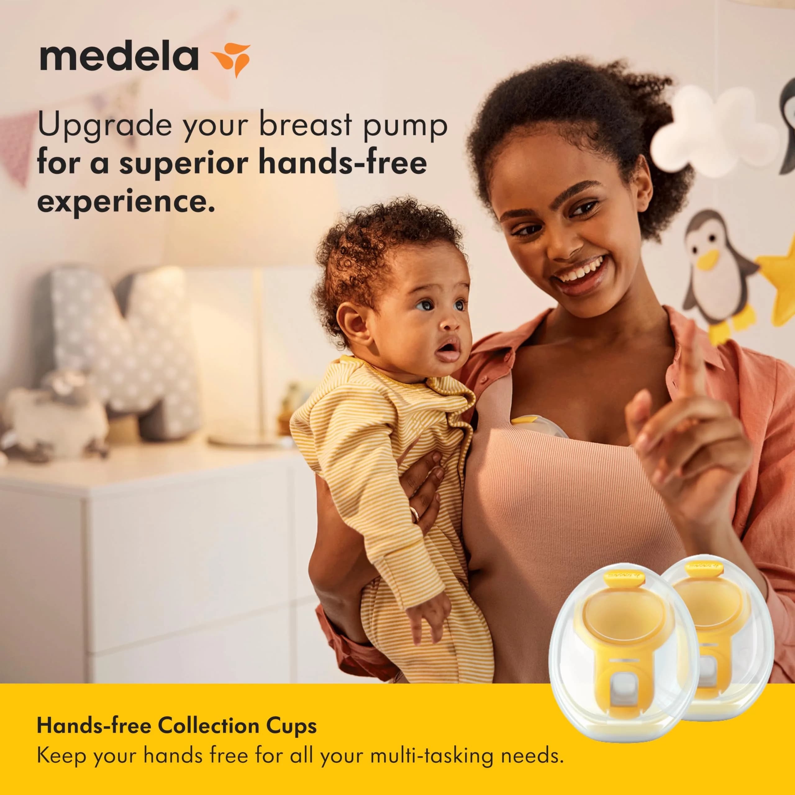 Medela Hands-Free Collection Cups 5 oz (150 ml) | 2-Piece Set for Freestyle Flex, Pump in Style, Swing Maxi - view 2