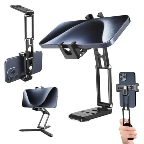 NEEWER SP-04 Metal Smartphone Tripod Mount with Cold Shoes & Handheld Grip, 18cm (7.1") Extended Height | Stable Vlogging & Streaming Accessory thumbnail 1