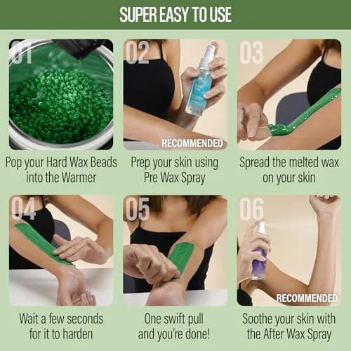Tress Wellness Tea Tree Hard Wax Beads 567 g (19.2 oz) | For Bikini, Brazilian & Full Body Hair Removal thumbnail 4
