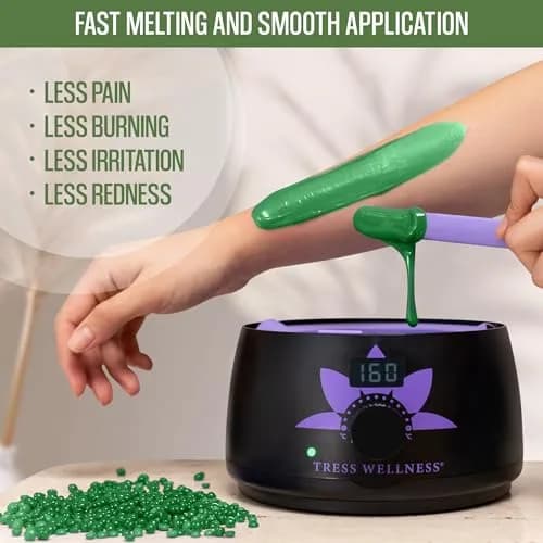 Tress Wellness Tea Tree Hard Wax Beads 567 g (19.2 oz) | For Bikini, Brazilian & Full Body Hair Removal thumbnail 5