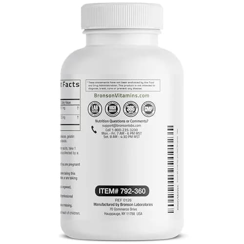 Bronson Milk Thistle Silymarin Marianum & Dandelion Extract 360 Capsules | Liver Support & Detox thumbnail 7