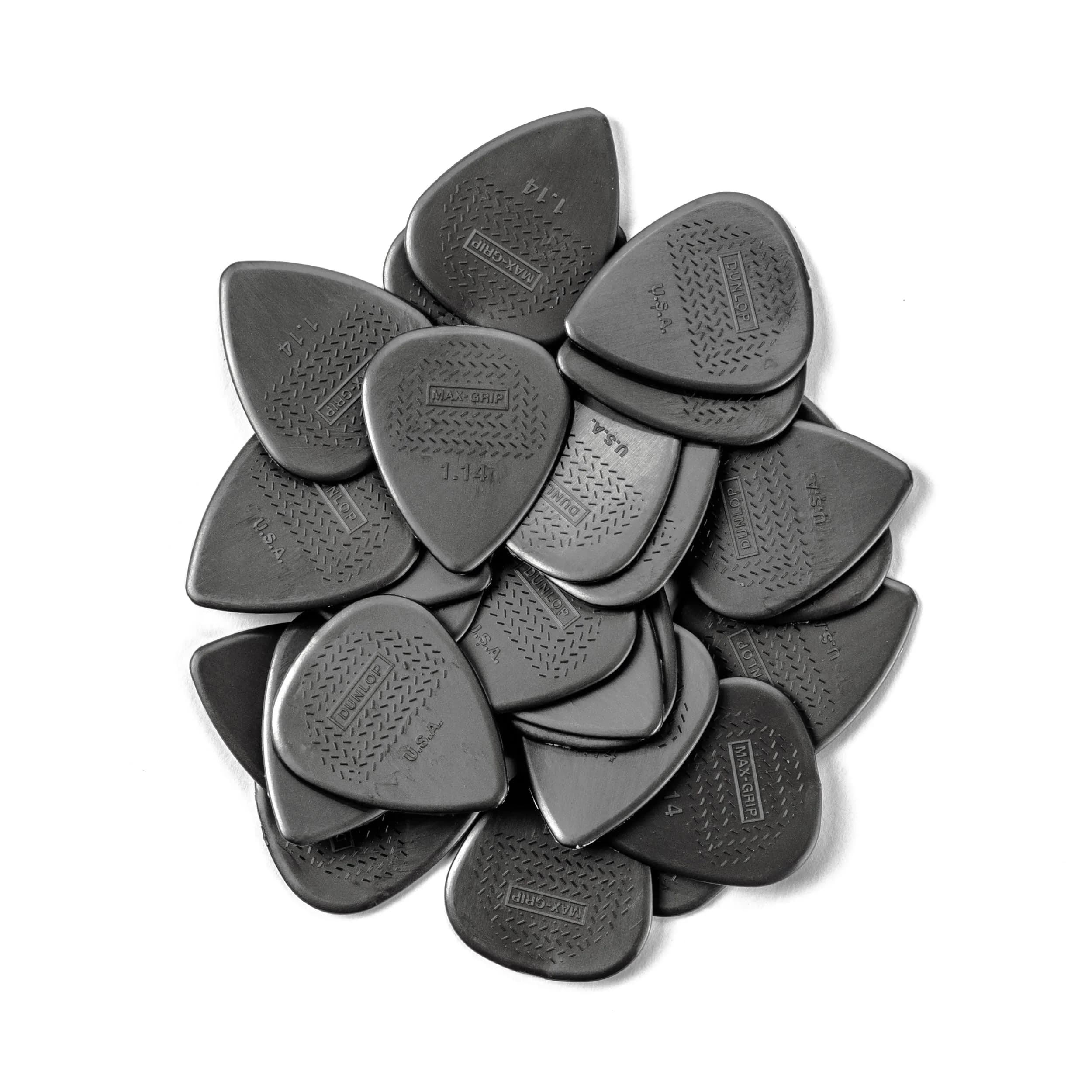 Jim Dunlop Max-Grip Nylon Standard Guitar Picks 1.14mm (24 Pack) | Professional Musicians thumbnail 4