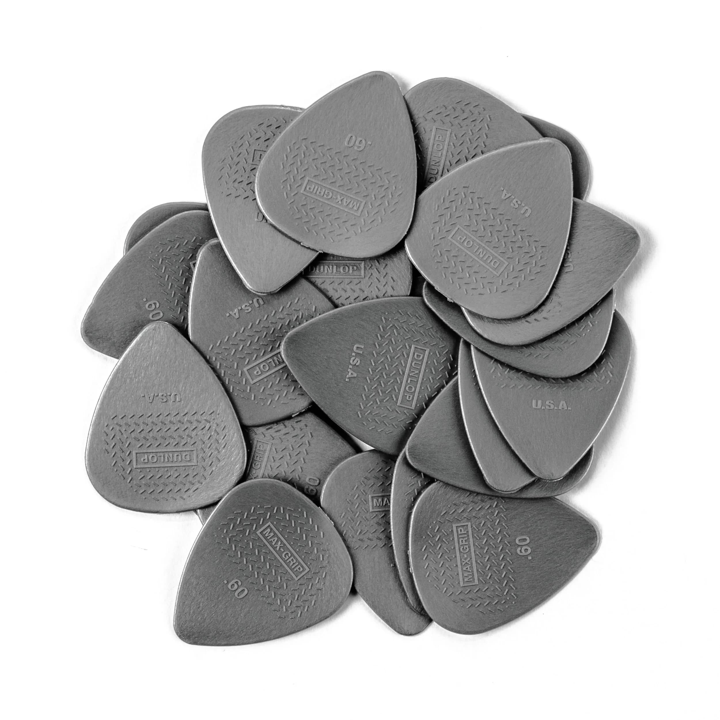 Jim Dunlop Max-Grip Nylon Standard Guitar Picks .60mm (24 Pack) - Black thumbnail 4