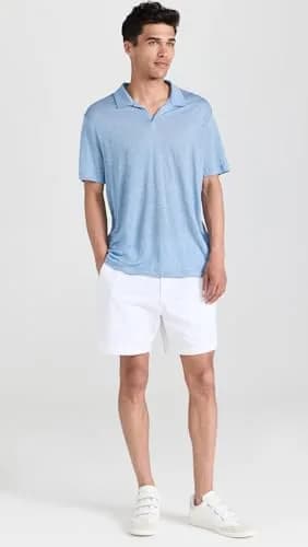 Onia Shaun Linen Polo XXL | Lightweight 100% Linen for Warm Weather thumbnail 5