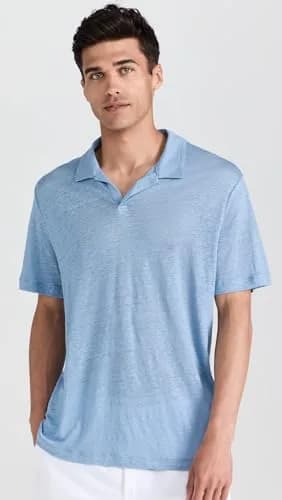 Onia Shaun Linen Polo XXL | Lightweight 100% Linen for Warm Weather thumbnail 2