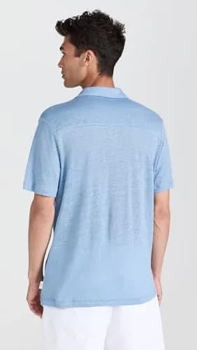 Onia Shaun Linen Polo XXL | Lightweight 100% Linen for Warm Weather thumbnail 3