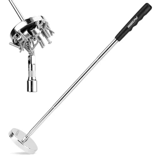 SEDY Telescoping Magnetic Sweeper Pickup Tool 35LB Pull Capacity 9" to 34" | Heavy Duty Magnetic Tool for Nails, Screws, and Metal Parts thumbnail 1