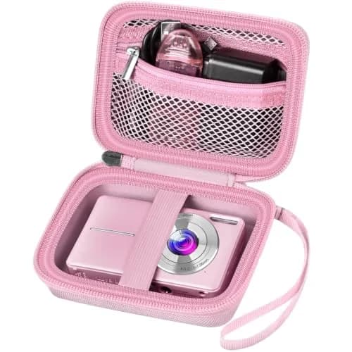 ALKOO Pink Digital Camera Case for Compact Cameras | Fits 5.25x3.75x2.5 Inches thumbnail 1
