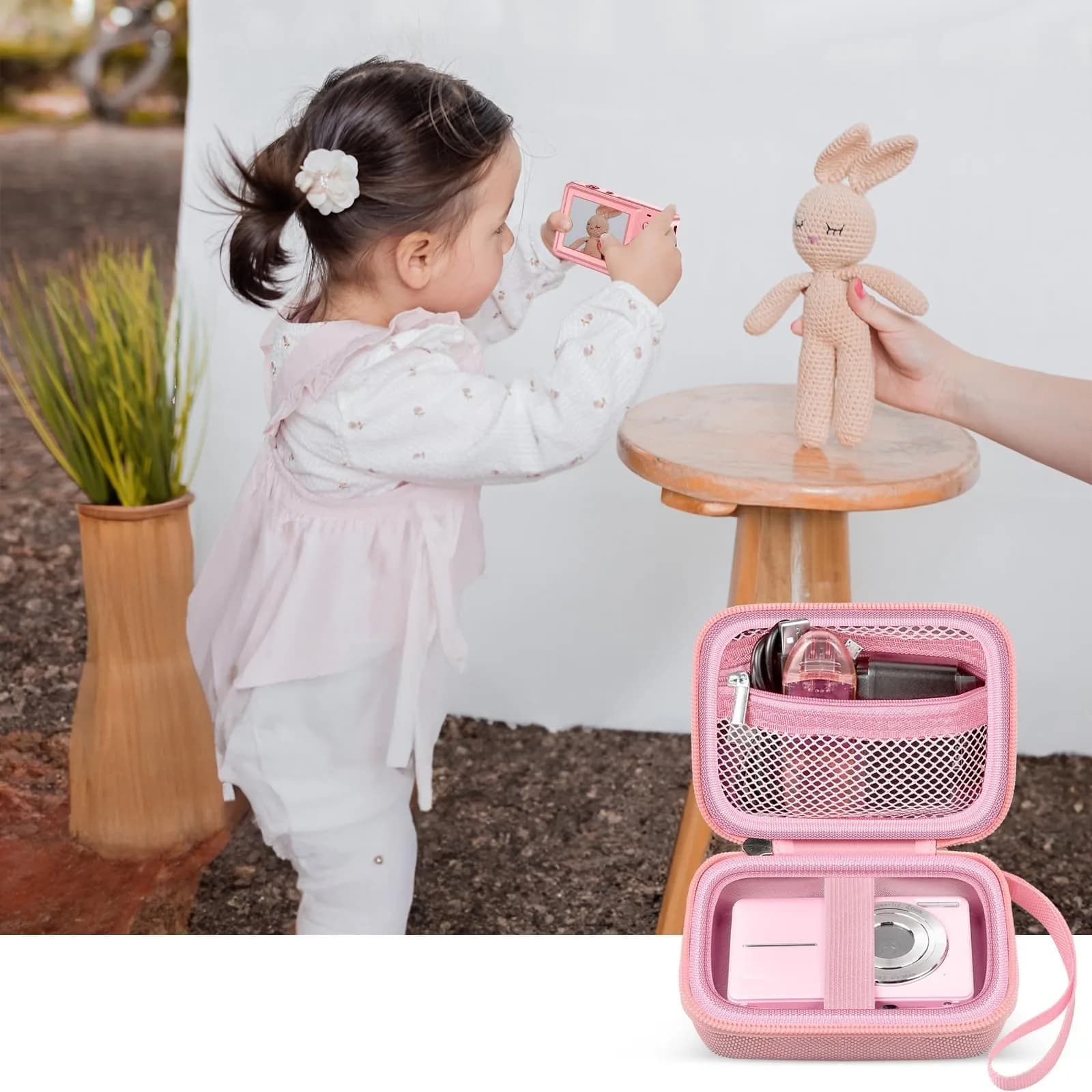 ALKOO Pink Digital Camera Case for Compact Cameras | Fits 5.25x3.75x2.5 Inches thumbnail 7