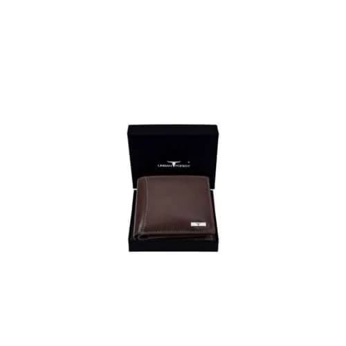 URBAN FOREST Oliver Leather Wallet for Men, Aniline Brown, 13 cm x 11 cm x 2.5 cm | RFID Protected Bi-Fold thumbnail 1